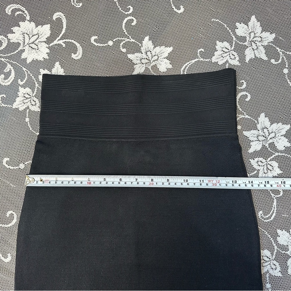 Jean Paul Gaultier 90’s Black High Waisted Bandage Mini Skirt Sz Small - Picture 15 of 16